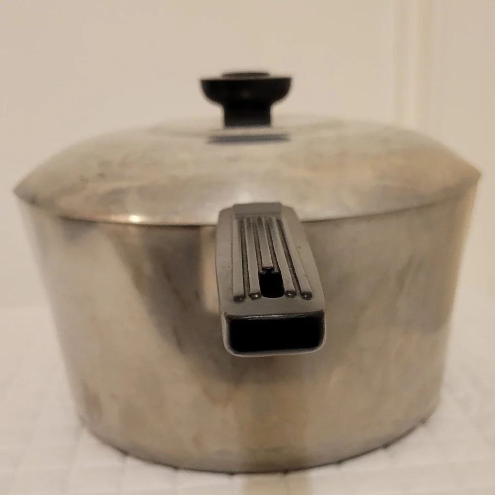 VTG GHC Magnalite Guardian Service Cast Aluminum Pot Pour Spouts Lid MCM Kitchen